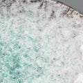 Premium Ceramic Oval Plate – Blue Aqua Splash Glaze 24 x 17cm