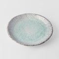 Premium Serving Plate – Turquoise Aqua Splash Glaze 27cm