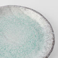 Premium Serving Plate – Turquoise Aqua Splash Glaze 27cm