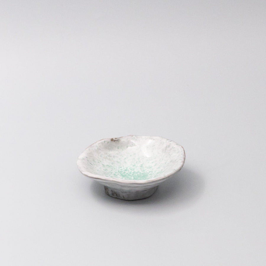 Aqua Splash Glaze Ceramic Sauce Dish Blue Japanese Tableware Dishwasher Microwave Safe