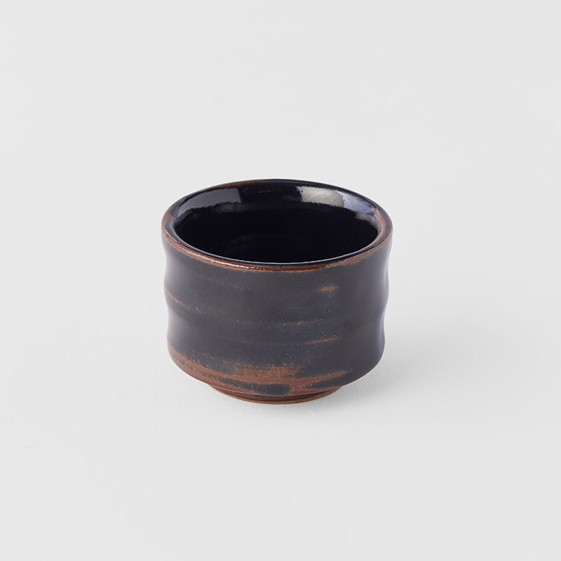 Premium 40ml Tenmokku Black Glaze Ochoko Ceramic Sake Cup Dishwasher Safe