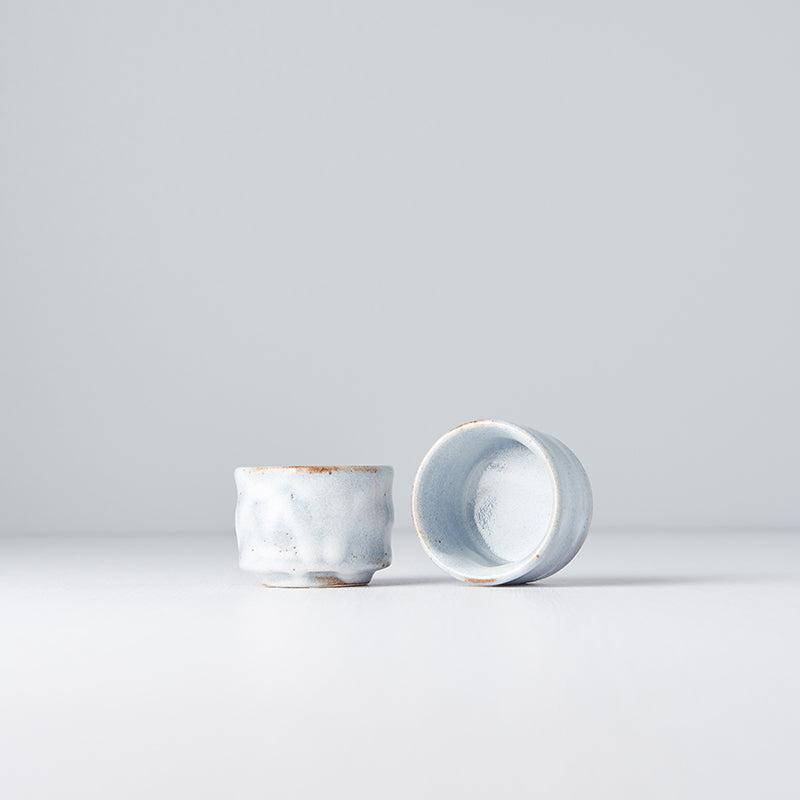 Premium 50ml White Cloud Glaze Ceramic Sake Cup Dishwasher Safe