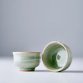 Celadon Glaze 35ml Ceramic Sake Cup Light Green Japanese Tableware Dishwasher Safe