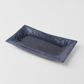 Premium 33cm Black Pearl Glaze Rectangular Ceramic Platter Dishwasher Microwave Safe