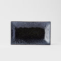 Premium 33cm Black Pearl Glaze Rectangular Ceramic Platter Dishwasher Microwave Safe