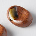 Premium Pebble Brown Green Splash Ceramic Chopstick Rest Dishwasher Microwave Safe
