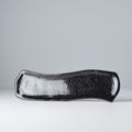 Premium 33cm Gunmetal Glaze Ceramic Sashimi Plate Dishwasher Microwave Safe