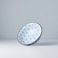 Premium 19cm Indigo Ikat Starburst Ceramic Bowl 750ml Dishwasher Microwave Safe
