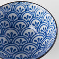 Premium Bowl – Blue Petal Crest Pattern Design 13cm, 300ml