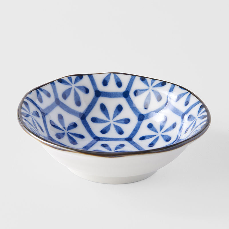 Premium Sauce Dish – Blue Flower Pattern Design 11cm, 100ml