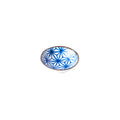 Premium 11cm Indigo Ikat Starburst Ceramic Sauce Dish 100ml Dishwasher Microwave Safe
