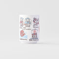 Premium Sushi Mug – White Lucky Symbols Design 250ml
