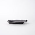 Premium Dimpled Plate – Craft Black Glaze 15cm