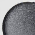 Premium 25cm Craft Black Glaze High Rim Ceramic Plate Dishwasher Microwave Safe