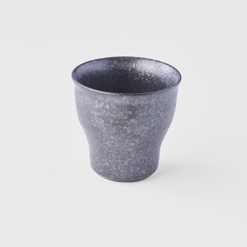 Premium Fluted Cup – Craft Black Glaze 80ml