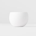 Premium 300ml Matte White Light Blue Glaze Shochu Cup Dishwasher Microwave Safe