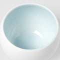 Premium 300ml Matte White Light Blue Glaze Shochu Cup Dishwasher Microwave Safe