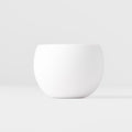 Premium 300ml Matte White Light Pink Glaze Shochu Cup Dishwasher Microwave Safe