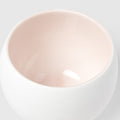 Premium 300ml Matte White Light Pink Glaze Shochu Cup Dishwasher Microwave Safe