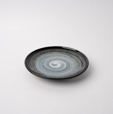 Premium 19cm Blue Cloud Glaze Ceramic Side Plate Japanese Tableware