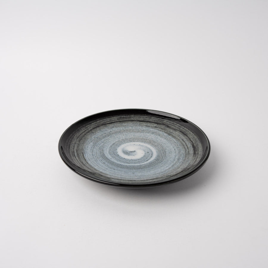 Premium 19cm Blue Cloud Glaze Ceramic Side Plate Japanese Tableware