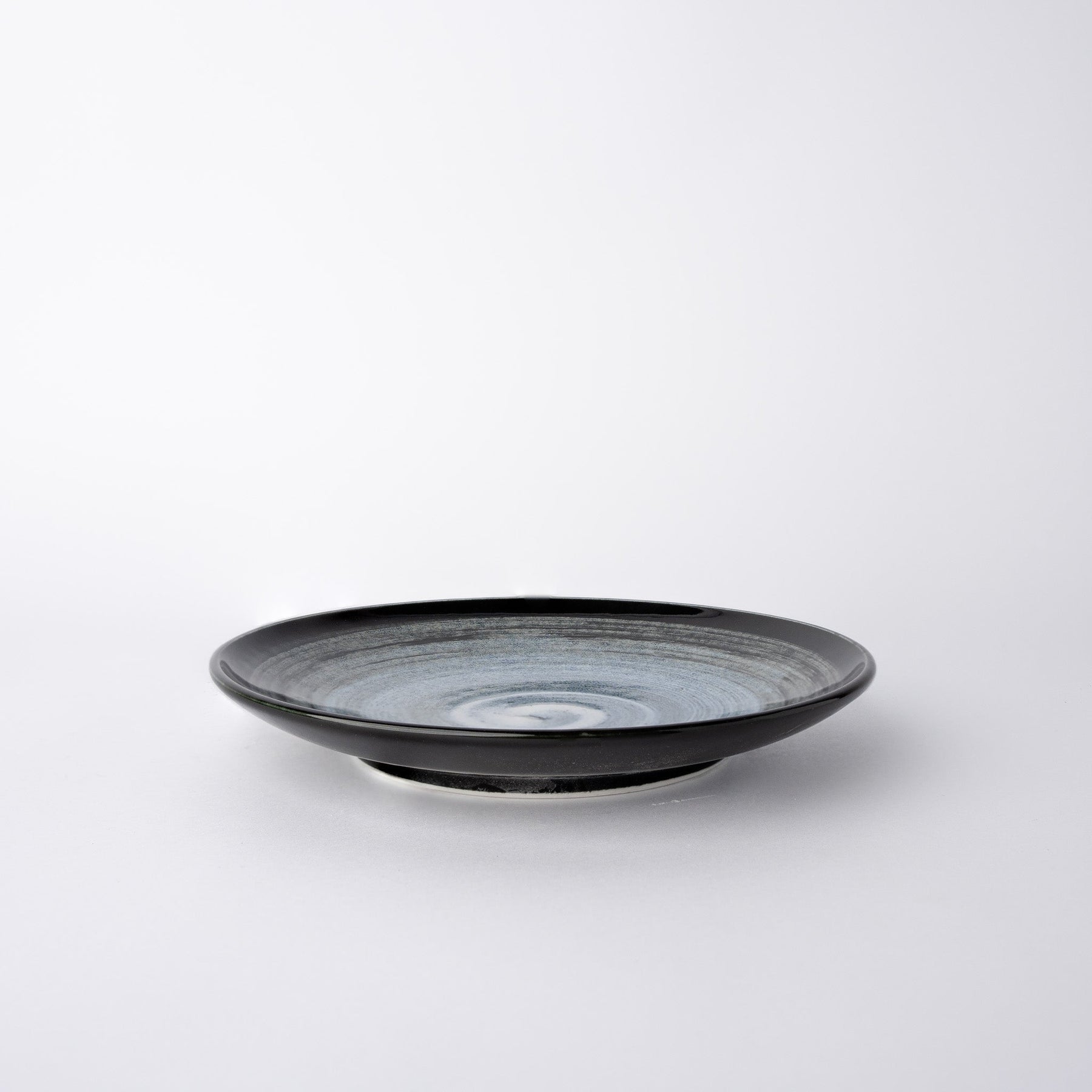 Premium 19cm Blue Cloud Glaze Ceramic Side Plate Japanese Tableware