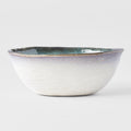 Premium 17cm Sky Blue Glaze Oval Ceramic Bowl 450ml Dishwasher Safe