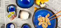 Premium 17x13cm Cobalt Blue Glaze Oval Ceramic Bowl 450ml Dishwasher Safe