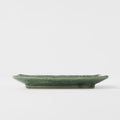Premium Sushi Plate with Oribe Green Glaze - 21cm