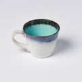Premium 200ml Sky Blue Glaze Ceramic Mug with Handle Dishwasher Safe