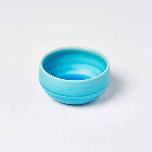 Premium 100ml Dry Turquoise Glaze Ceramic Tea Cup Dishwasher Microwave Safe