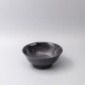 Premium Fluted Udon Bowl – Dark Blue Midnight Pearl Glaze 21cm