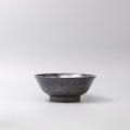 Premium Fluted Udon Bowl – Dark Blue Midnight Pearl Glaze 21cm