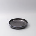 Premium 22cm Midnight Pearl Glaze High Rim Ceramic Plate Dishwasher Microwave Safe