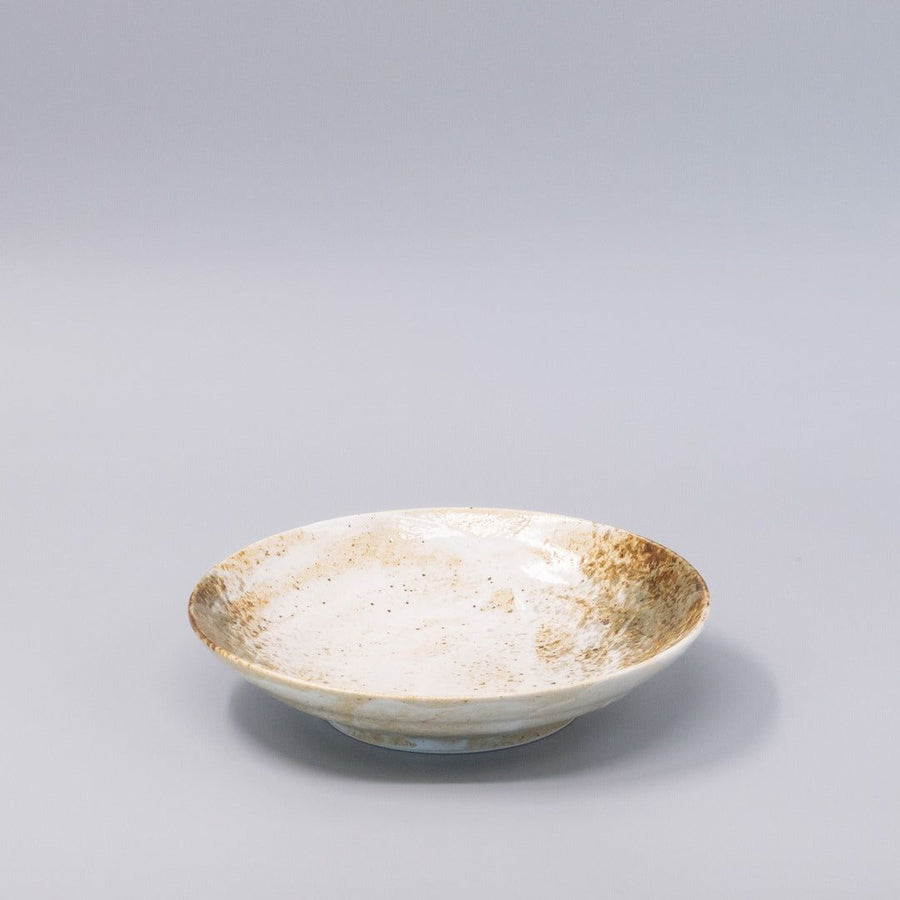 Pasta Bowl Flat Base 22.5cm Snow Bamboo Glaze - SuperSaverAU - view 1