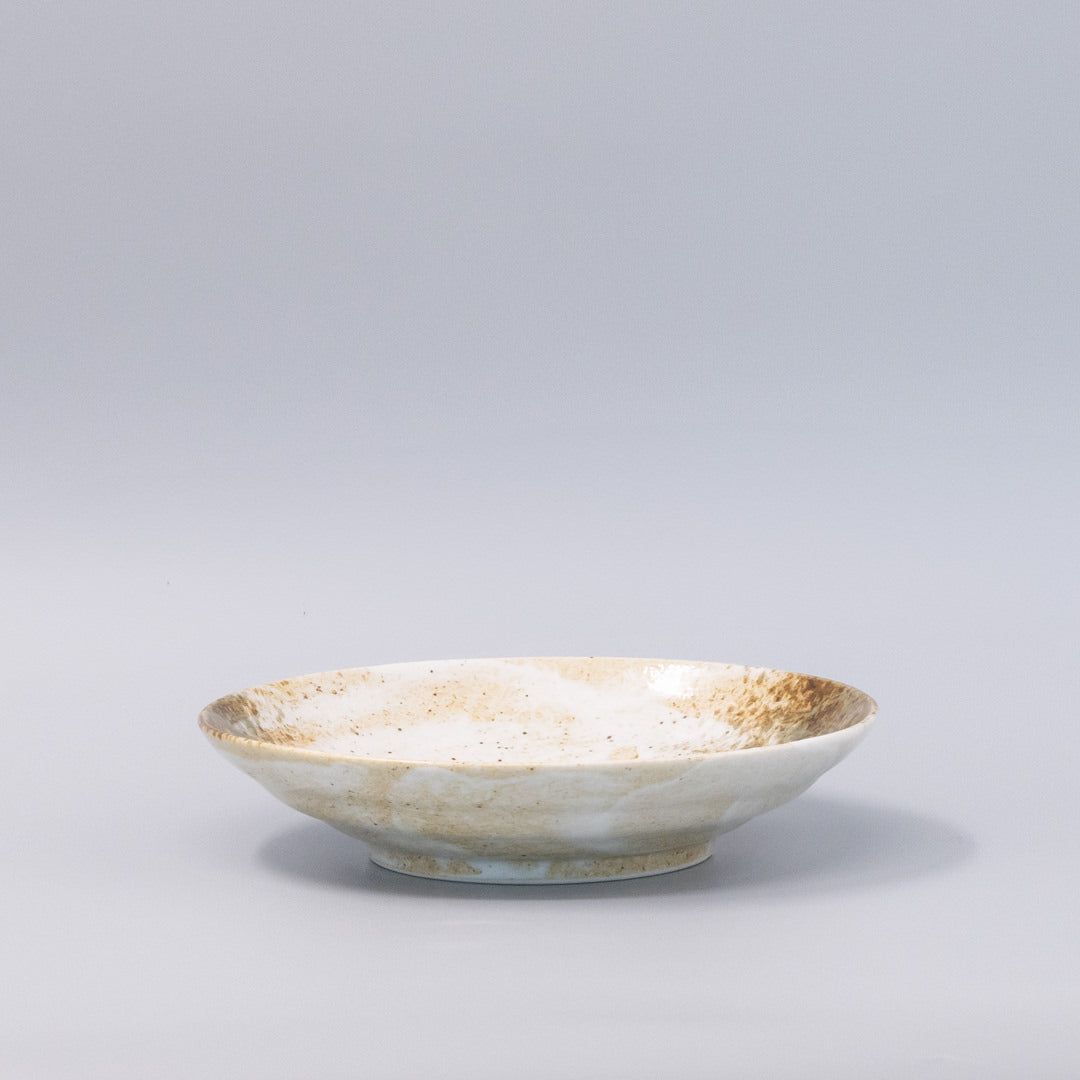 Pasta Bowl Flat Base 22.5cm Snow Bamboo Glaze - SuperSaverAU - view 4