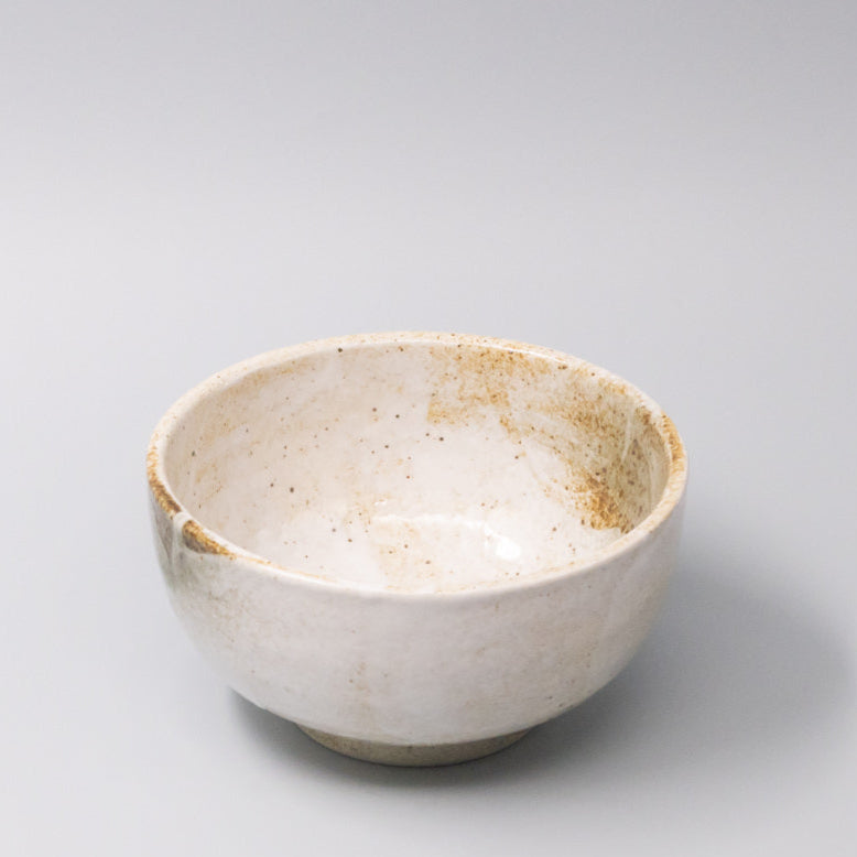 Premium Bowl – Beige Snow Bamboo Glaze 16cm