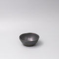 Premium 11.5cm Black Glaze Lopsided Ceramic Bowl 100ml Japanese Tableware