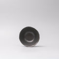 Premium 11.5cm Black Glaze Lopsided Ceramic Bowl 100ml Japanese Tableware