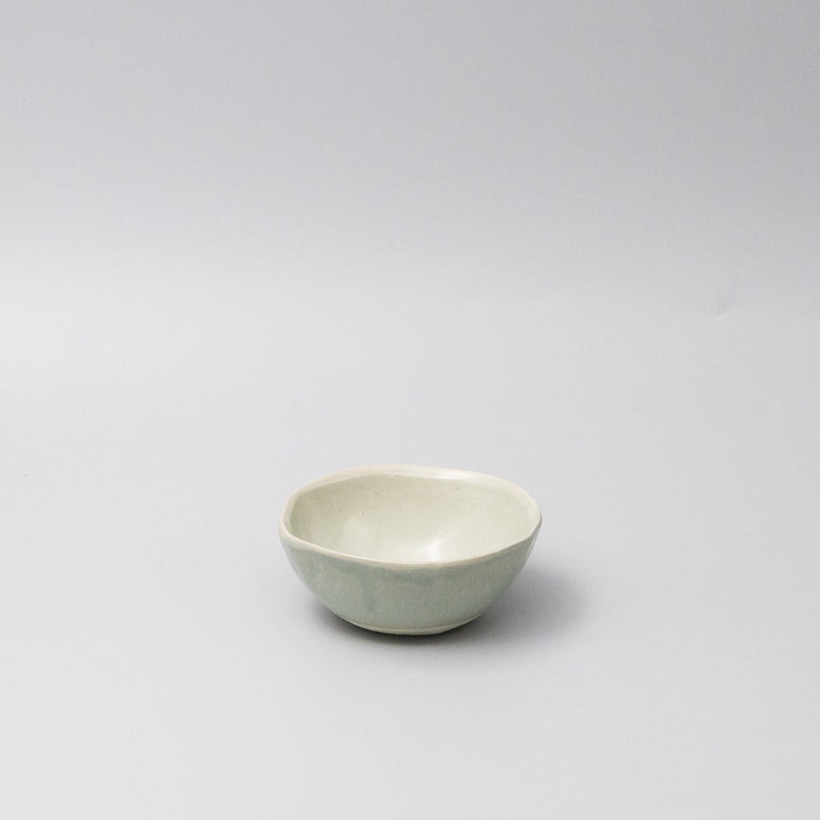 Premium 11.5cm Tomei Blue Glaze Lopsided Ceramic Bowl Japanese Tableware