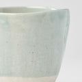 Premium 200ml Tomei Blue Glaze Lopsided Ceramic Mug Dishwasher Microwave Safe