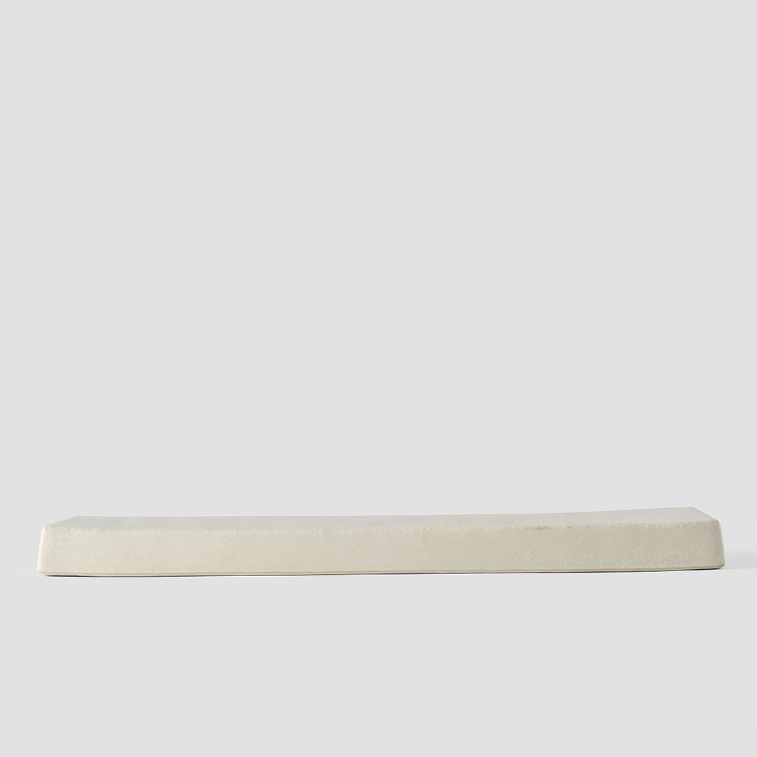 Premium Rectangular Ceramic Plate – Craft White Glaze 29 x 9cm