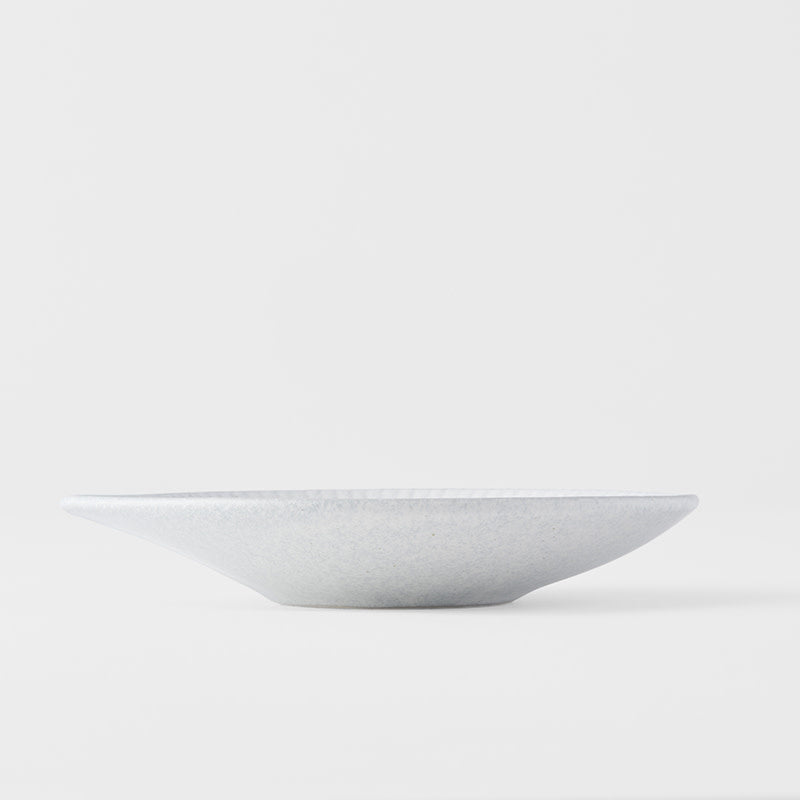 Premium Plate – White Snow Leaf Glaze 12.5cm