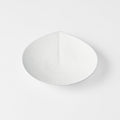 Premium Plate – White Snow Leaf Glaze 17.5cm