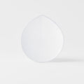 Premium Plate – White Snow Leaf Glaze 17.5cm