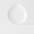 Premium Dinner Plate – White Snow Leaf Glaze 25.5cm