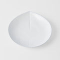 Premium Dinner Plate – White Snow Leaf Glaze 25.5cm