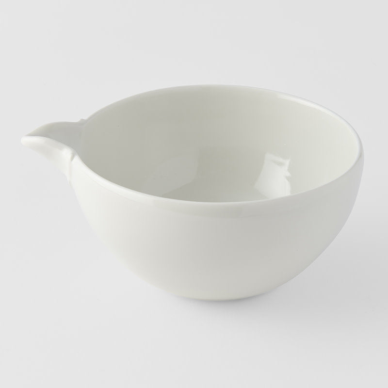 Premium Pourer – Ivory White Glaze 300ml Sauce Server