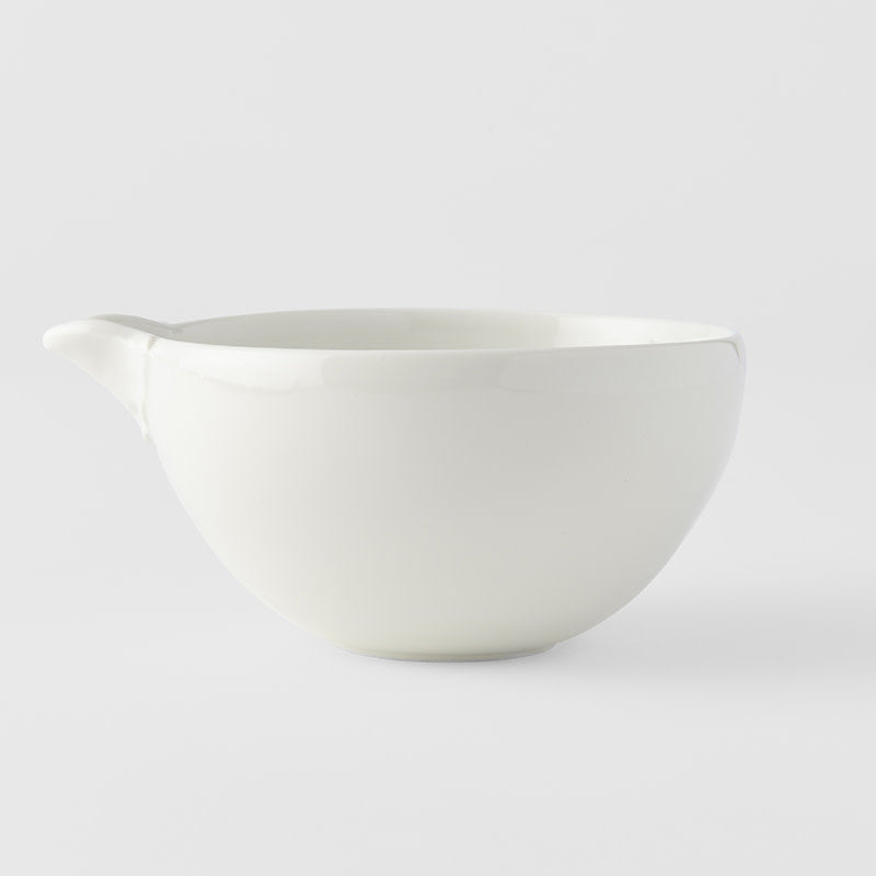 Premium Pourer – Ivory White Glaze 300ml Sauce Server