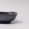 Premium Organic Shape Bowl – Kanso Matte Black Glaze 17cm